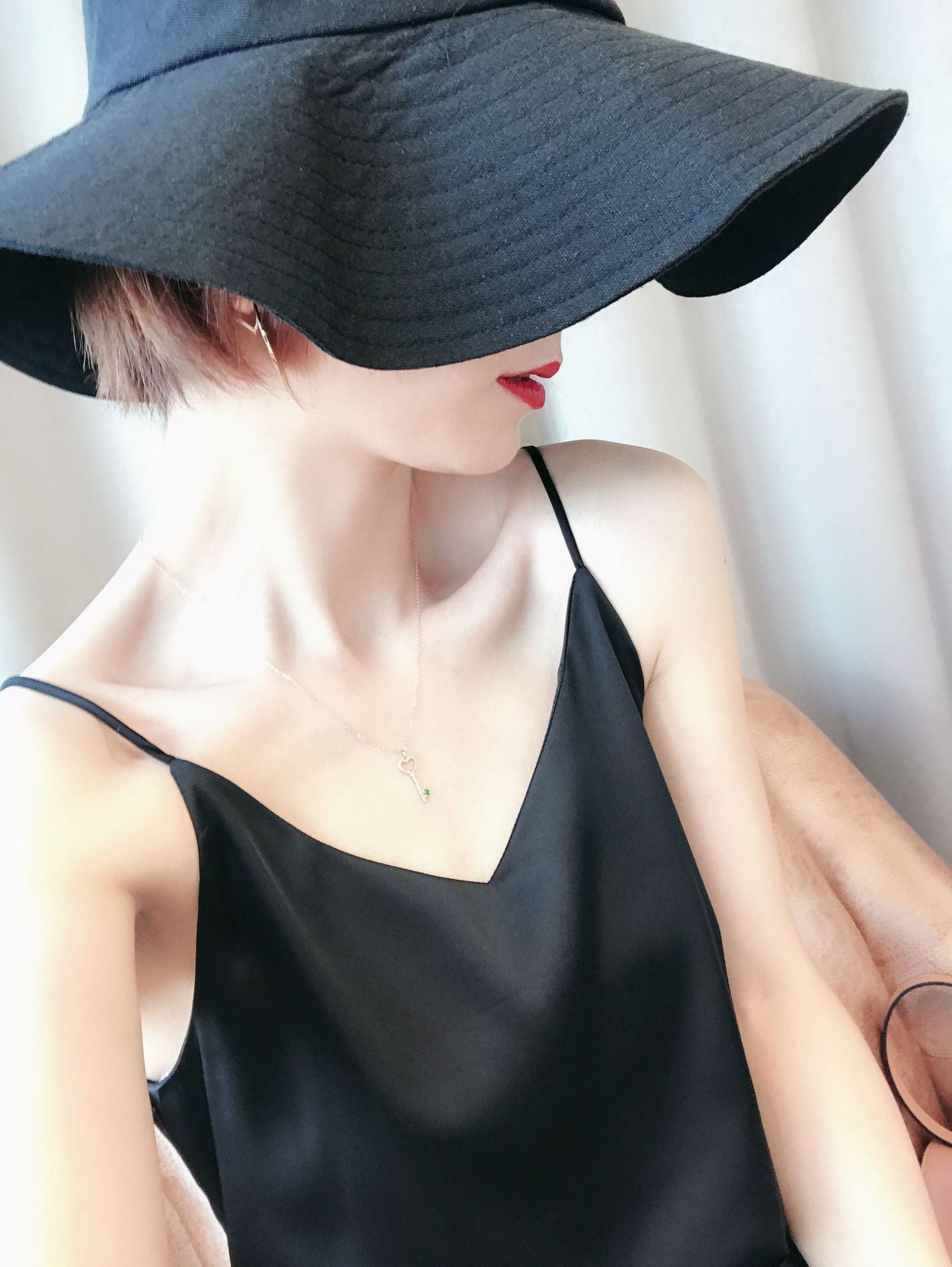 Women Summer Silk Tank Sleeveless Casual Tops V-Neck Female