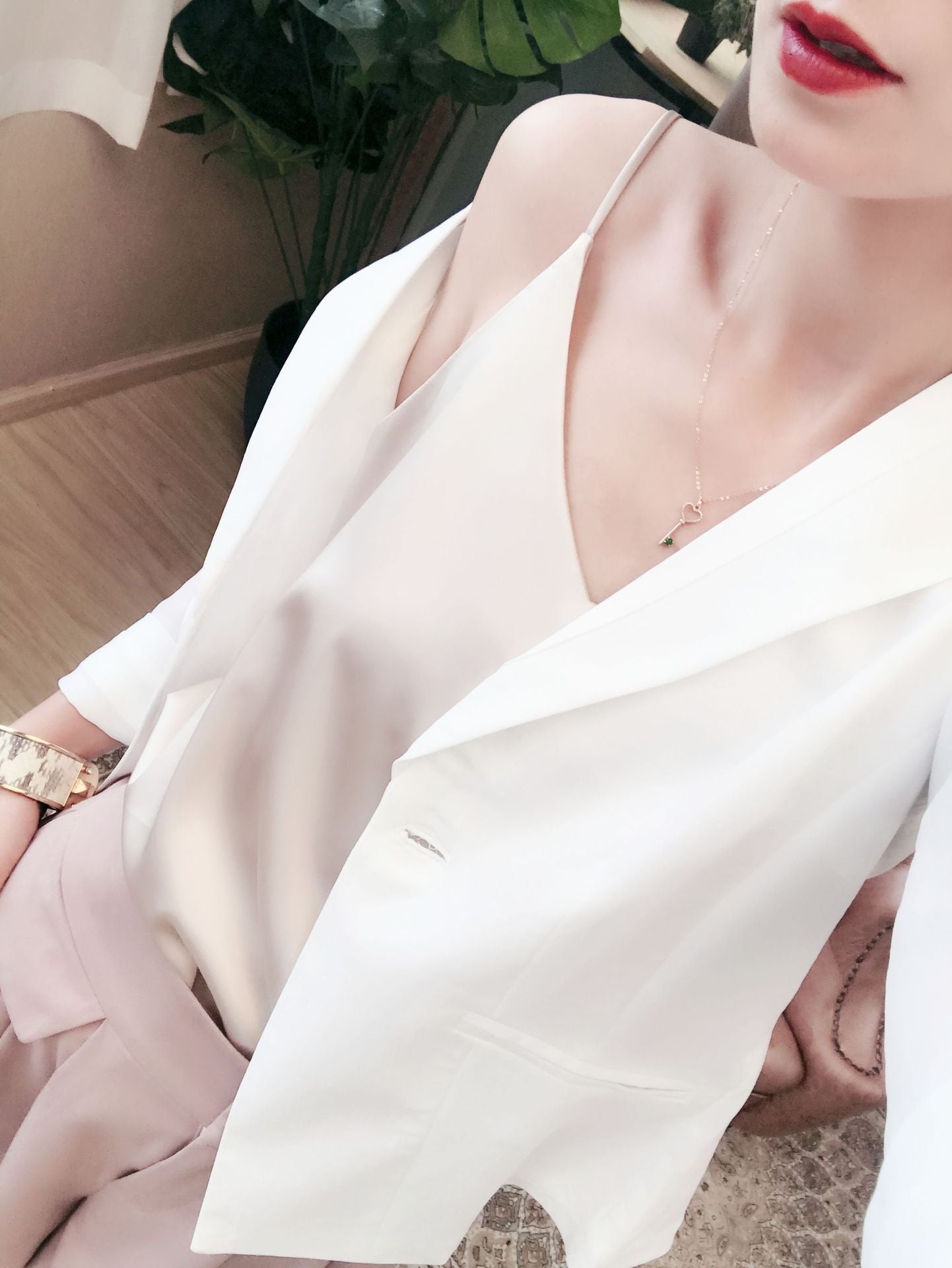 Women Summer Silk Tank Sleeveless Casual Tops V-Neck Female