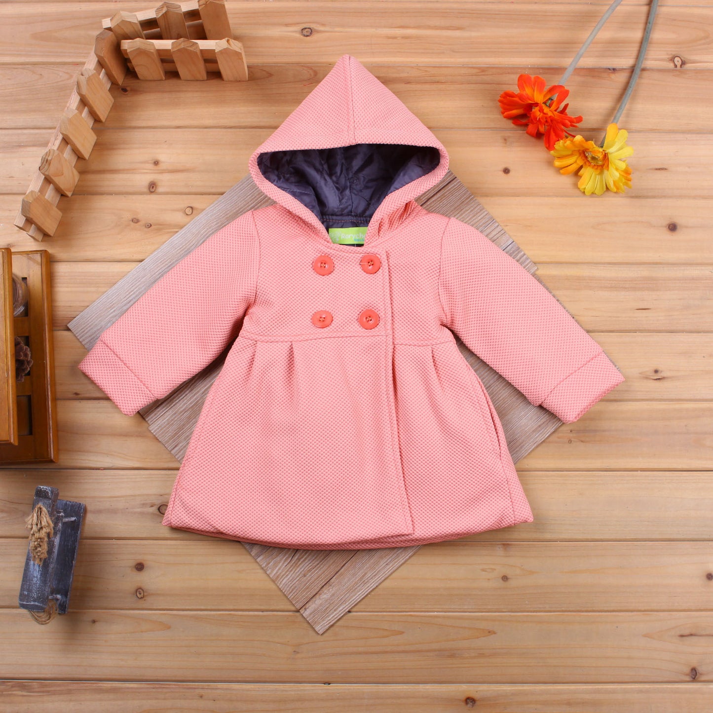 Kiethleen Winter Coat | Winter new little girl hooded jacket 3 colors