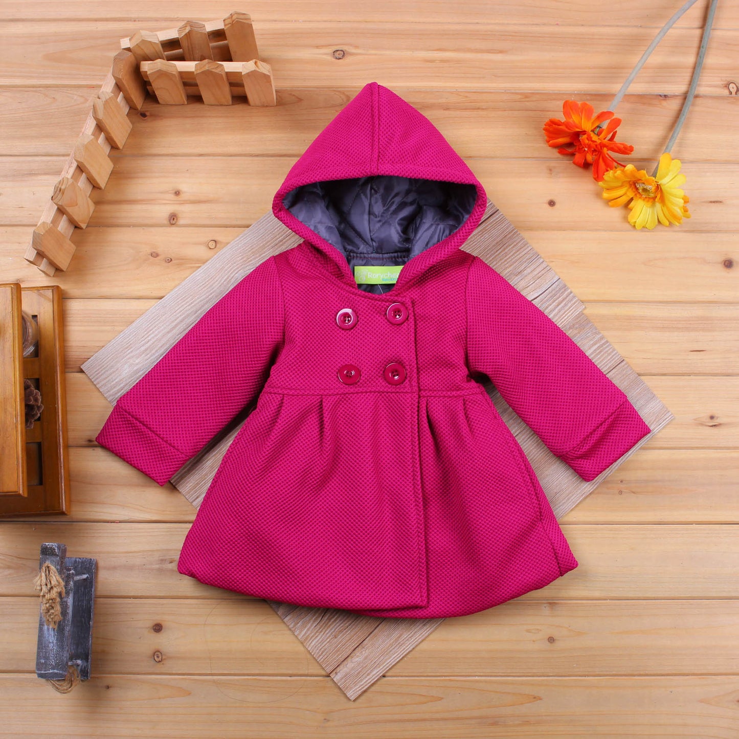 Kiethleen Winter Coat | Winter new little girl hooded jacket 3 colors