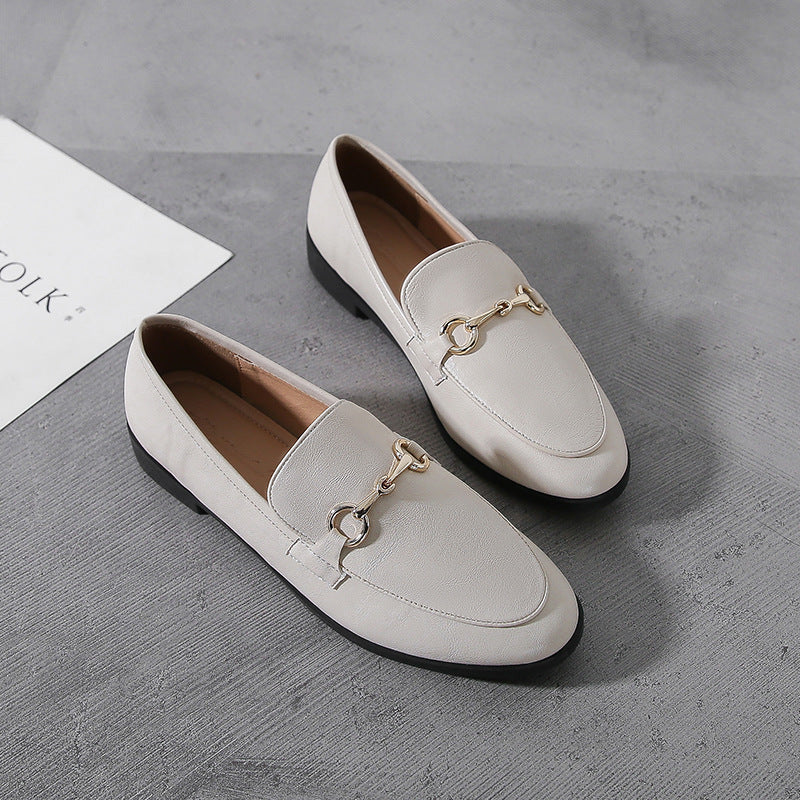 Women British College Style Retro Large Size Women'S Shoes