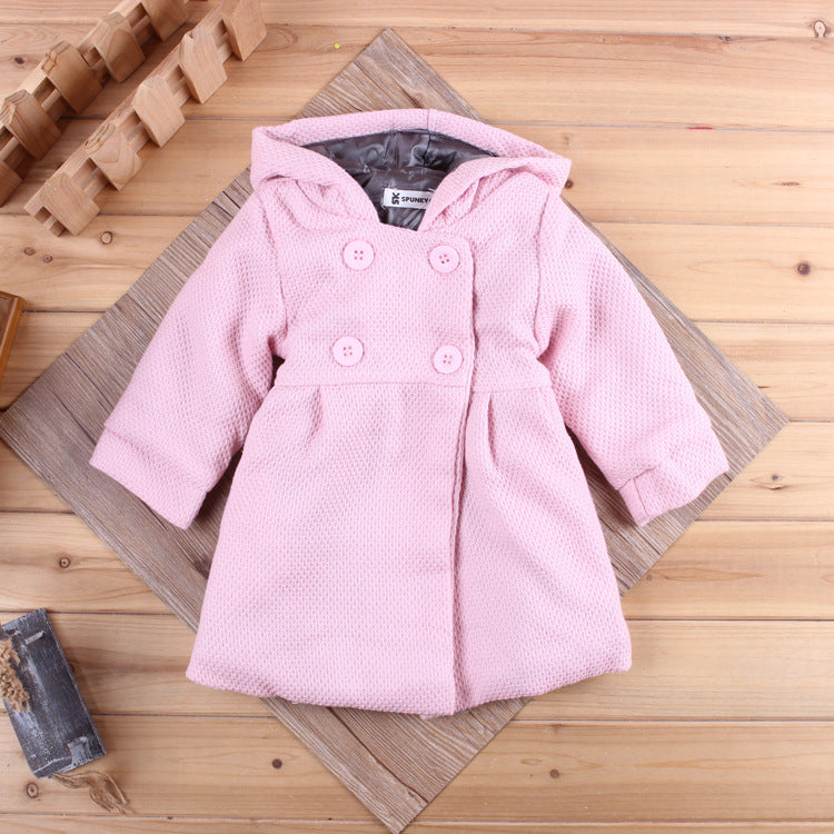 Kiethleen Winter Coat | Winter new little girl hooded jacket 3 colors
