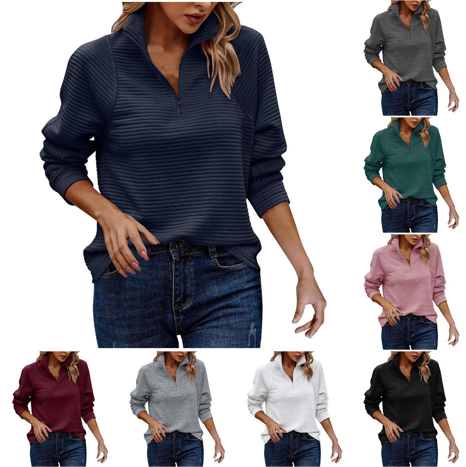 Zipper Pull-over Sweater