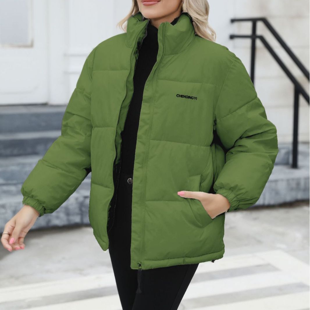 Winter Coat Women Casual Windproof Down Cotton Coat Outwear