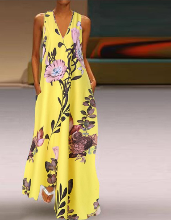 Long Flowery Dress
