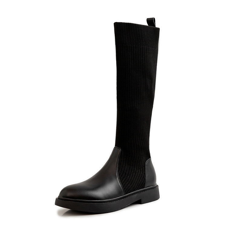 Knitted Elastic Stocking Boots Women Net Celebrity Ins All-match Boots