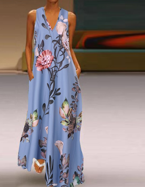 Long Flowery Dress