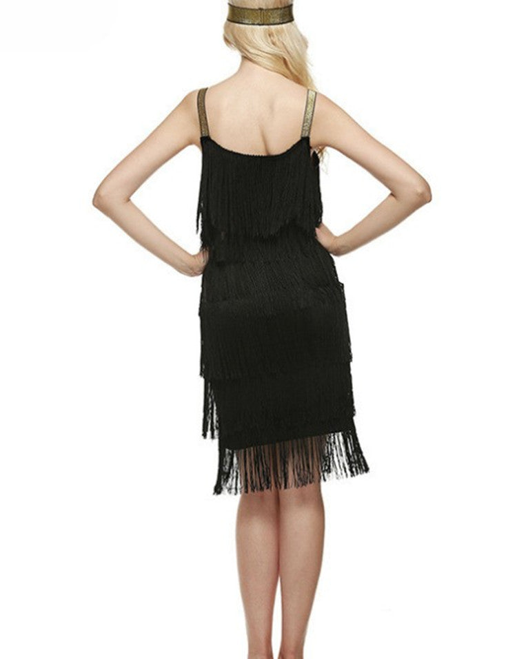 Fringe Sleeveless Slim Dress