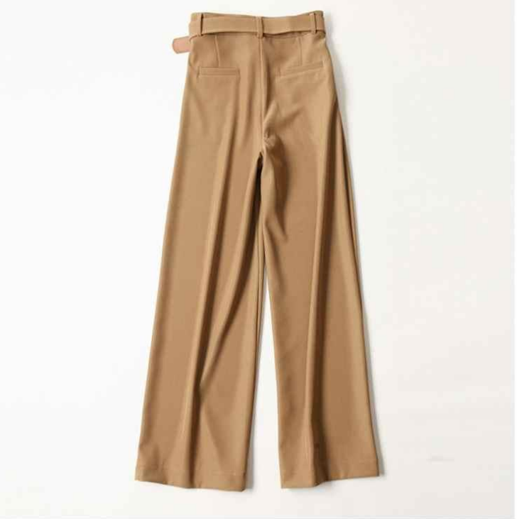 High Waist Slimming Straight Wide Leg Pants Women Drape