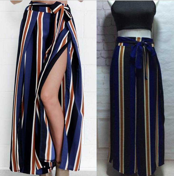 Skirt Pants With Side Splits