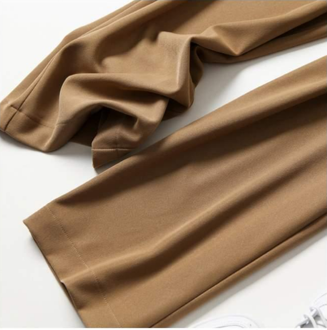 High Waist Slimming Straight Wide Leg Pants Women Drape