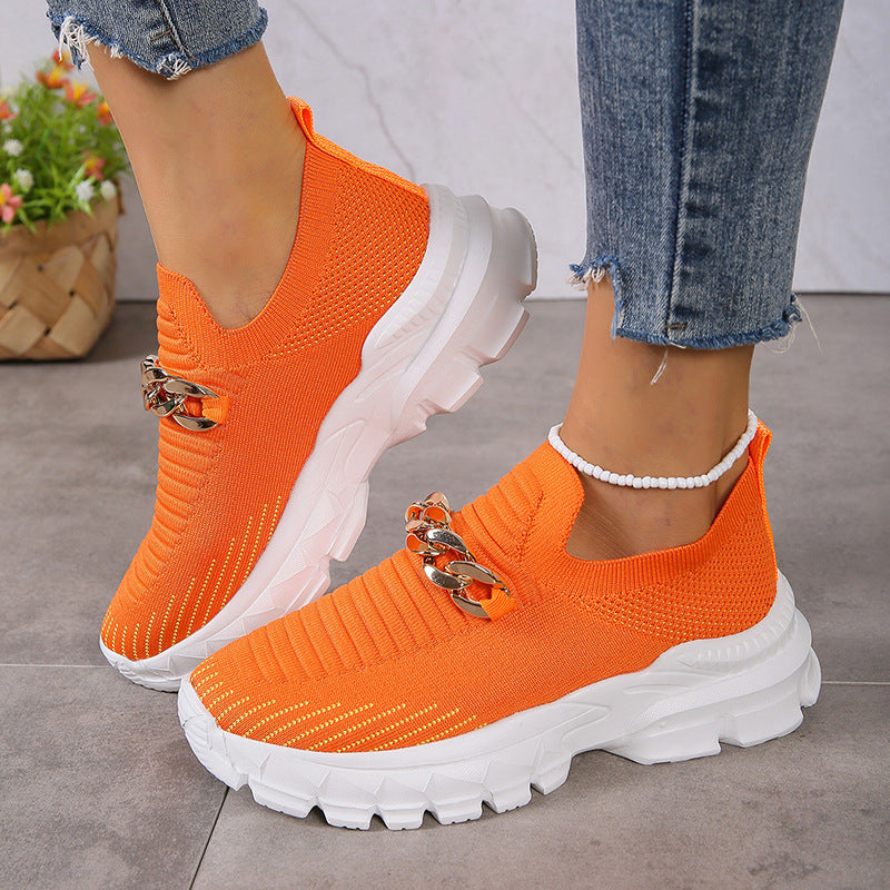 Fishnet Slip On Sneakers