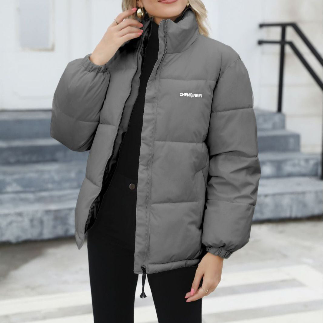 Winter Coat Women Casual Windproof Down Cotton Coat Outwear