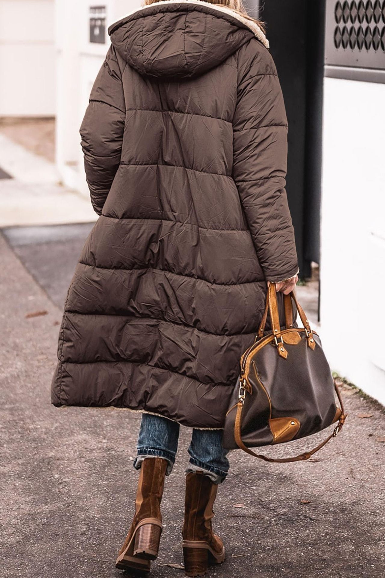 Hooded Cotton Jacket Double-sided Coat