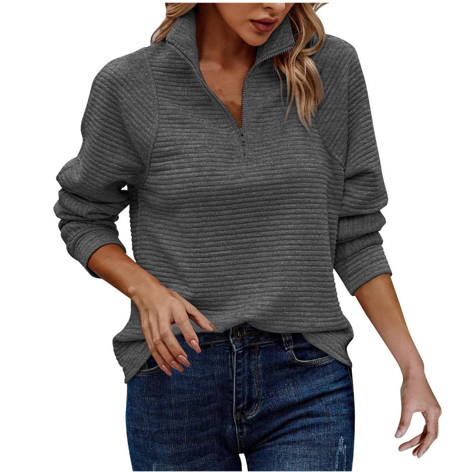 Zipper Pull-over Sweater