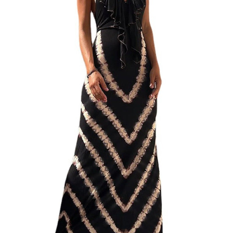 Geometry Long Dress