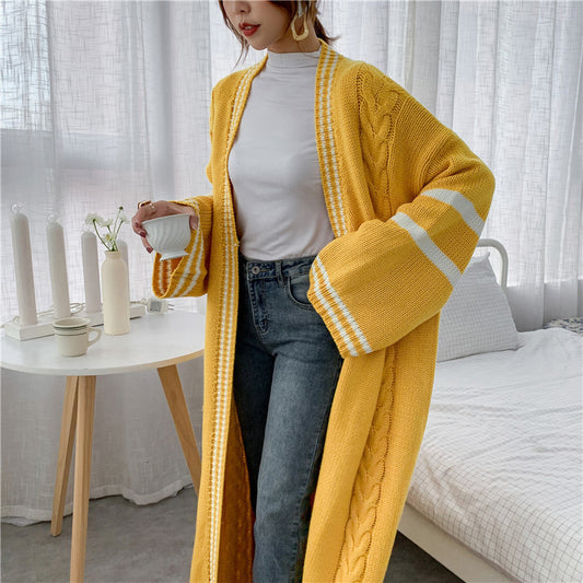 Over Knee Long Wool Cardigan Women All season