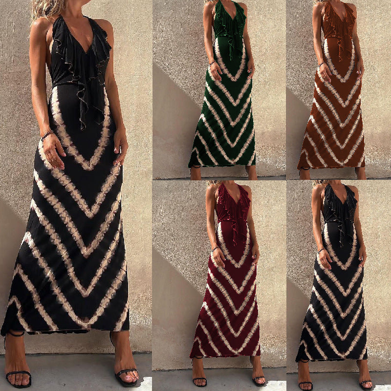 Geometry Long Dress