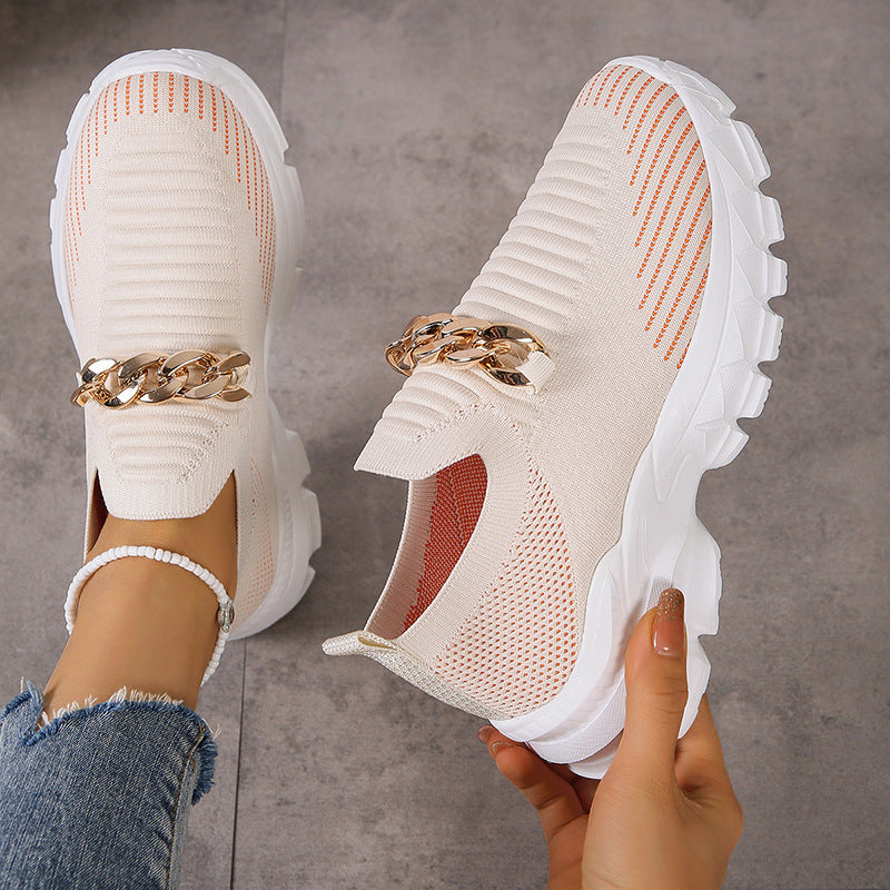 Fishnet Slip On Sneakers