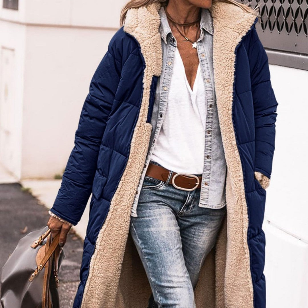 Hooded Cotton Jacket Double-sided Coat