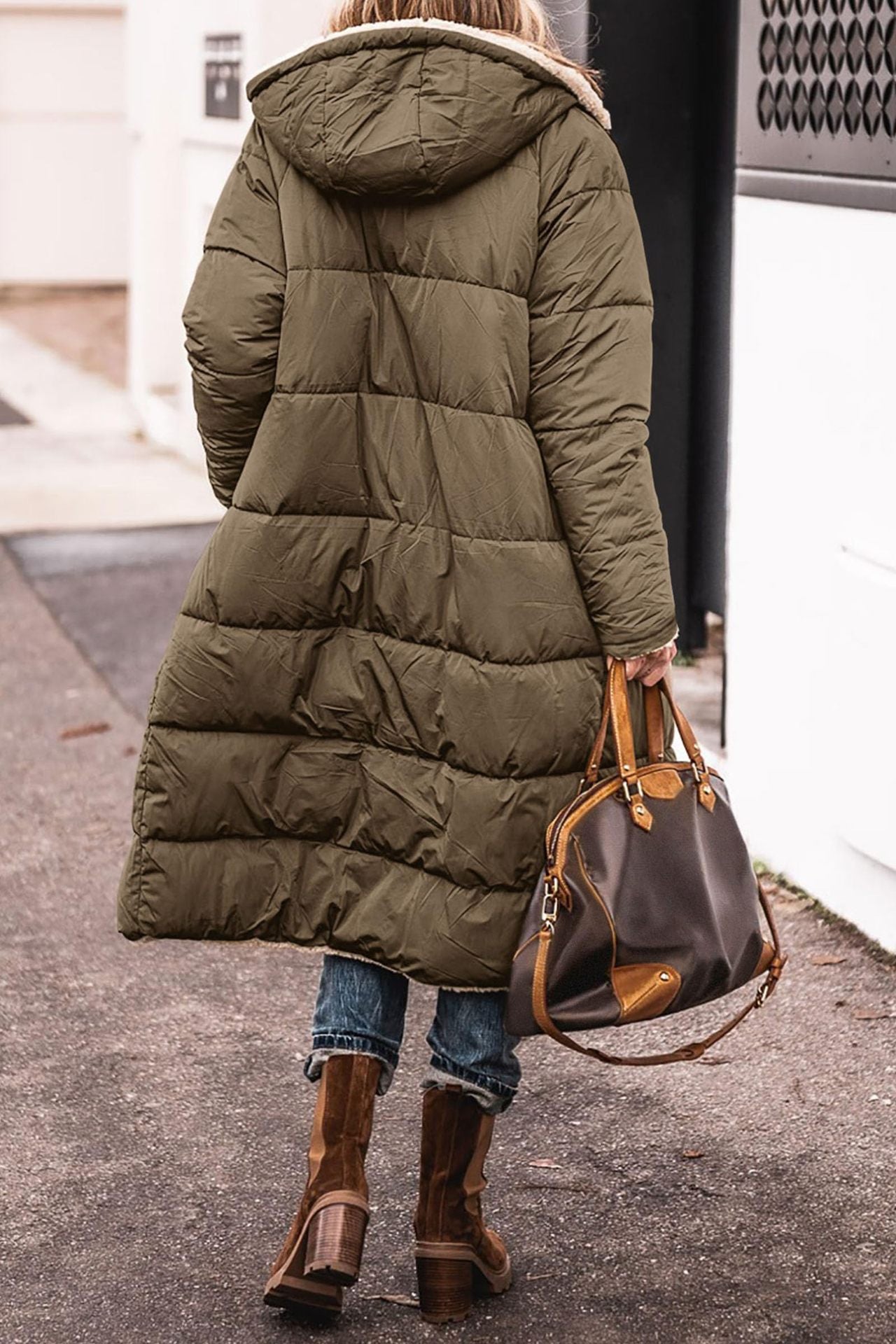 Hooded Cotton Jacket Double-sided Coat