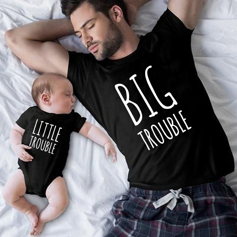 Cartoon Character Father And Son T-shirt Parent-child Outfit Top