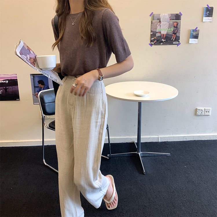 Wide -leg pants