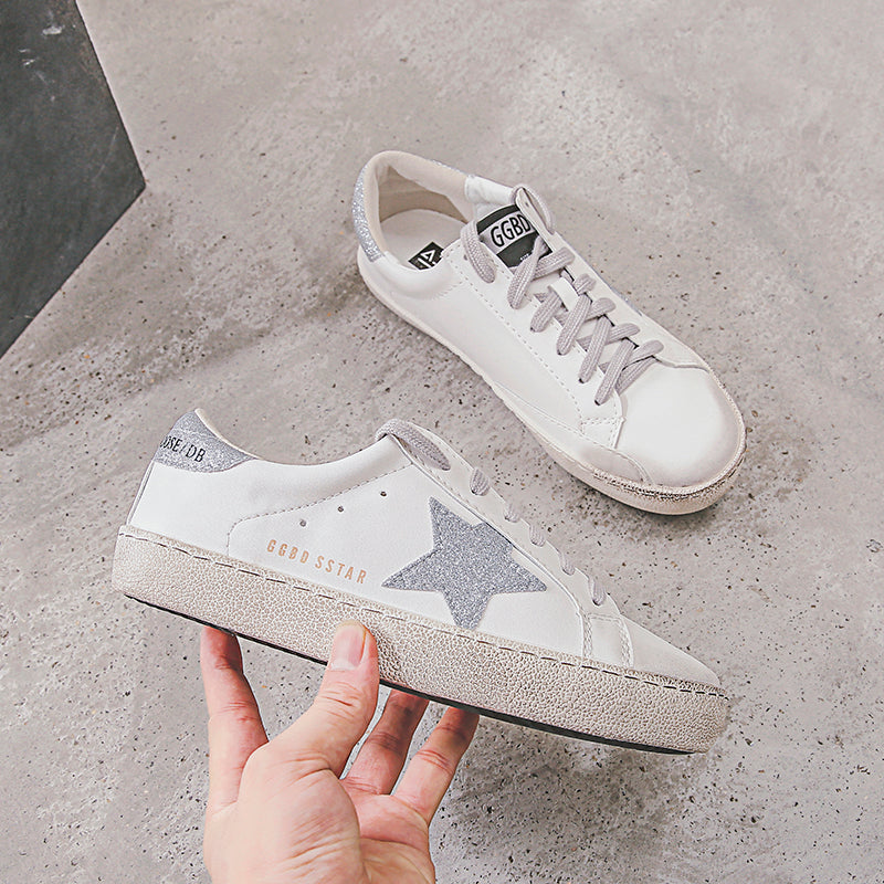 Star white sneakers