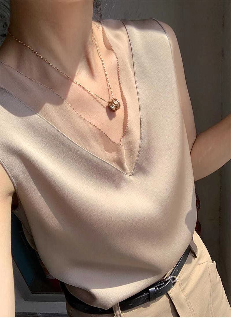 French Style Silk  Top