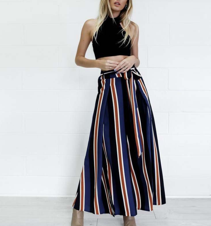 Skirt Pants With Side Splits