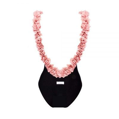 Flower halter mother and daughter swimsuit
