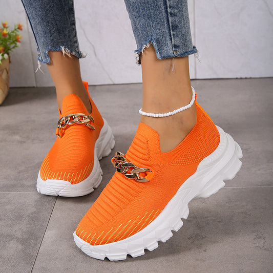 Fishnet Slip On Sneakers