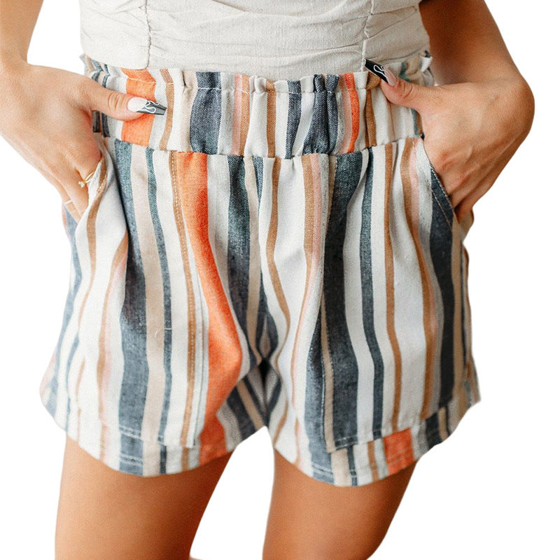Stripe Shorts Color