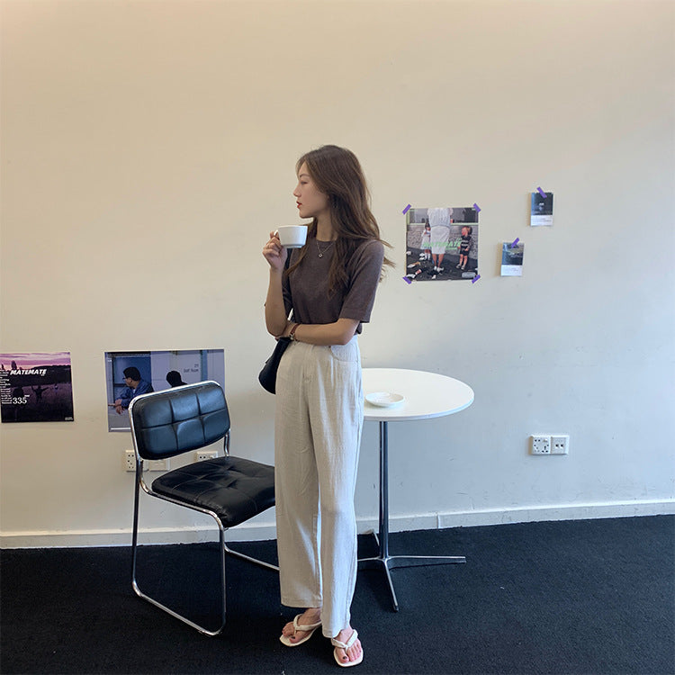 Wide -leg pants