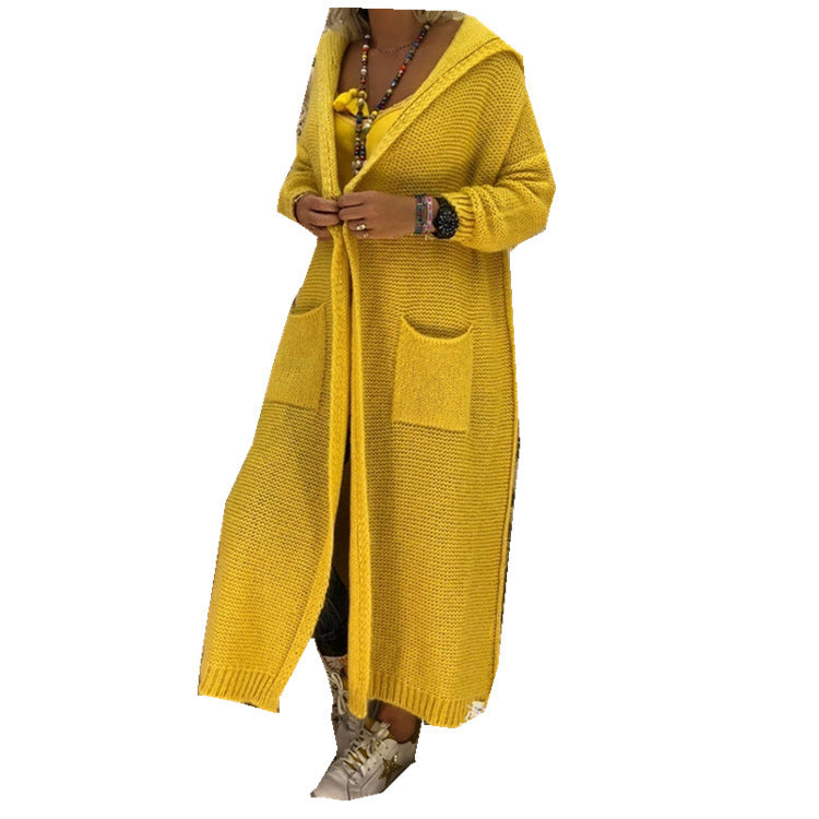 Sweater New Knitted Cardigan Hooded Jacket