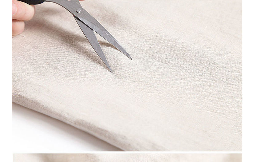 Pure Linen Korean Wide Leg Pants Women Loose Rope